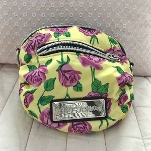 betsey johnson floral mini pouch